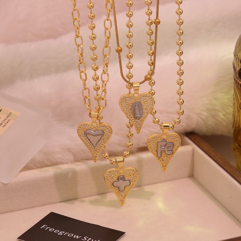 #1 Heart Copper Two-tone Heart Necklace