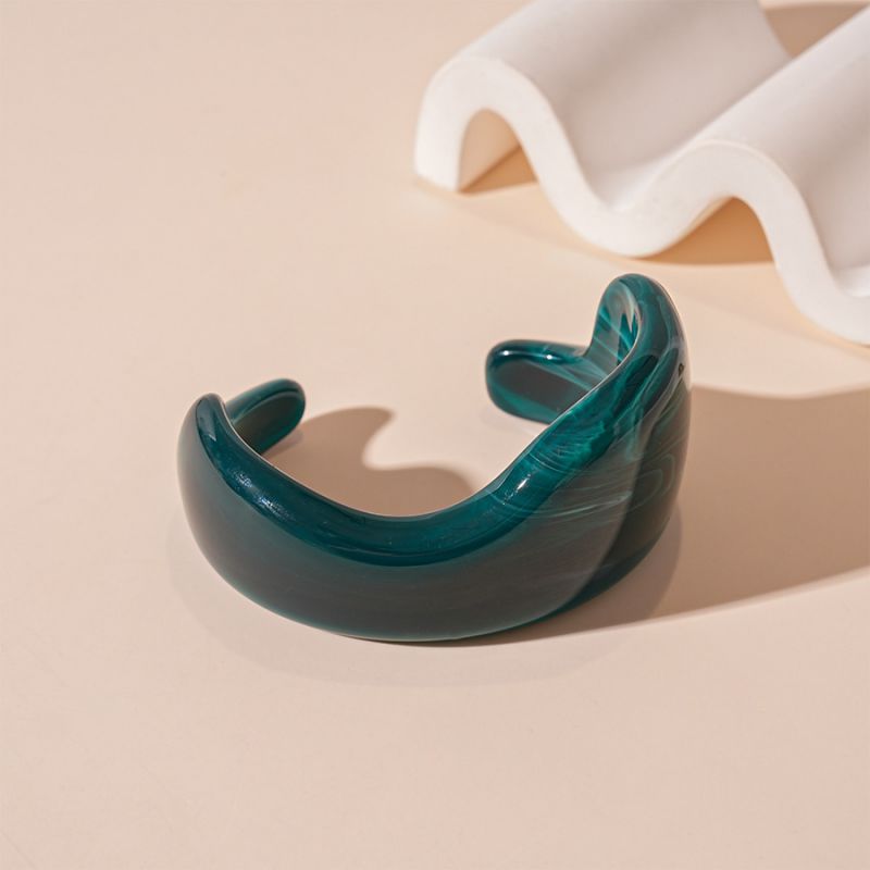 12# Bangle - Brown Irregular Acrylic Bracelet