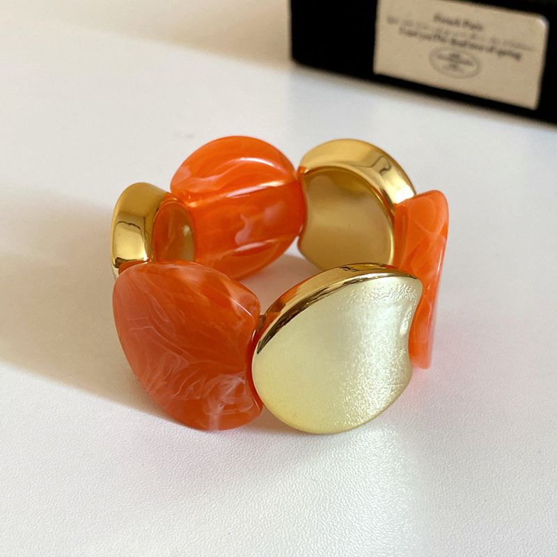 12# Bangle - Brown Irregular Acrylic Bracelet