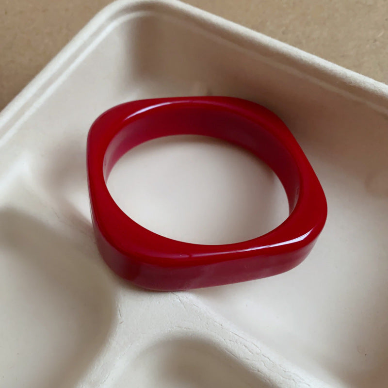 12# Bangle - Brown Irregular Acrylic Bracelet