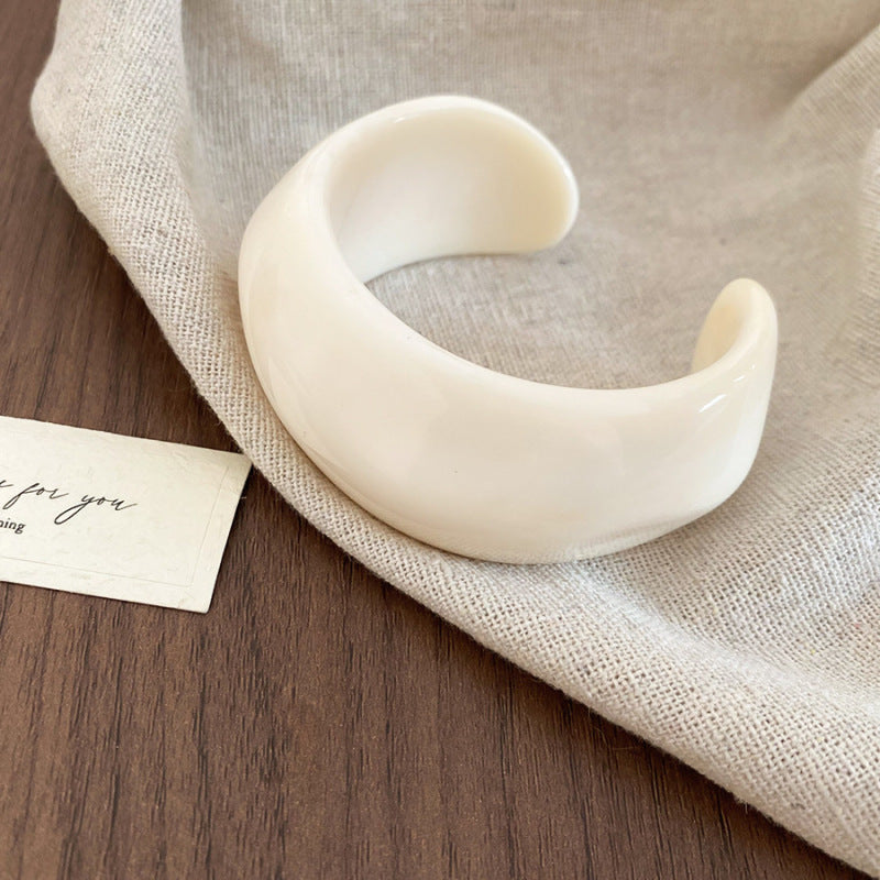 12# Bangle - Brown Irregular Acrylic Bracelet