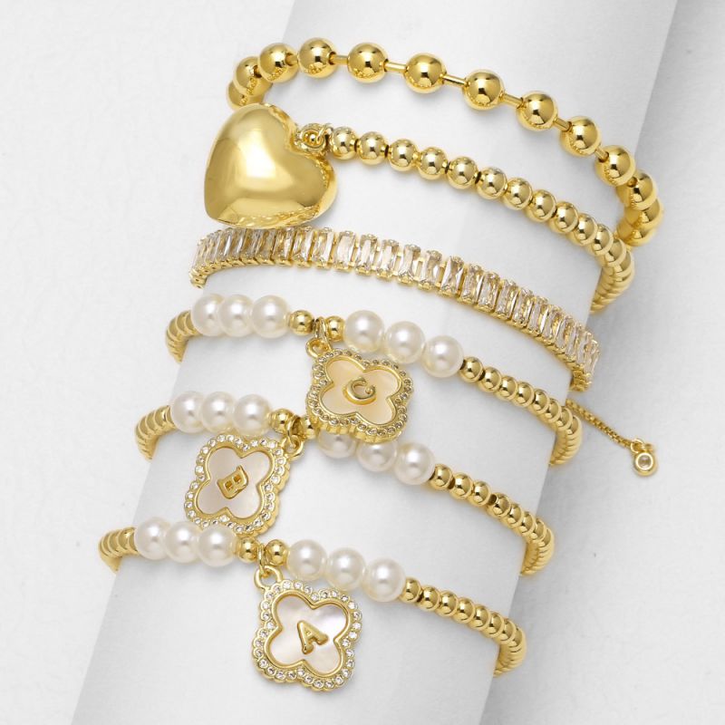 1a Copper Bracelet With Square Diamonds