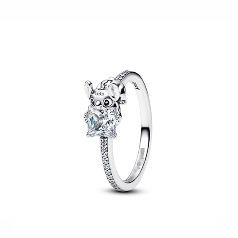 2-58mm Copper Geometric Cartoon Ring