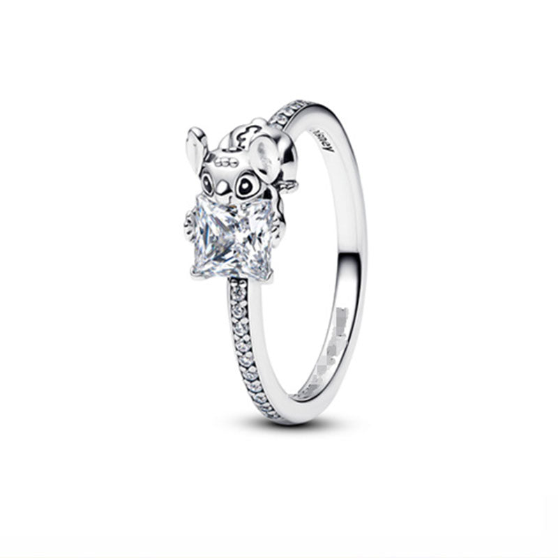 2-58mm Copper Geometric Cartoon Ring