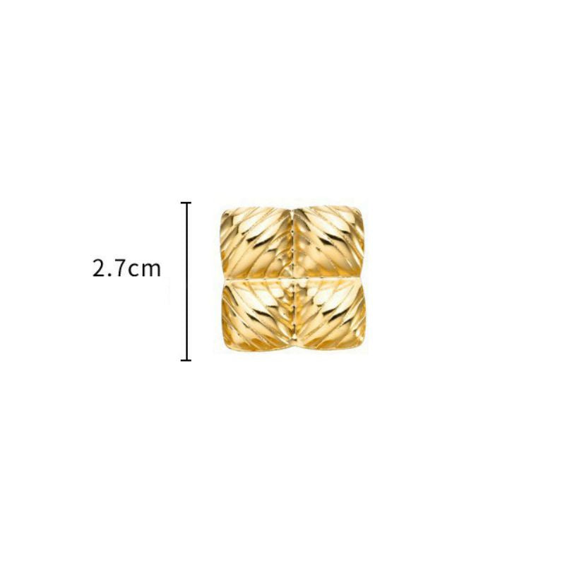 2# Stainless Steel Irregular-shaped Earrings