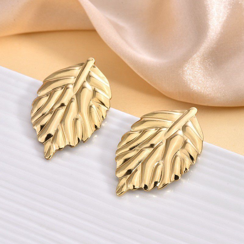 2# Stainless Steel Irregular-shaped Earrings