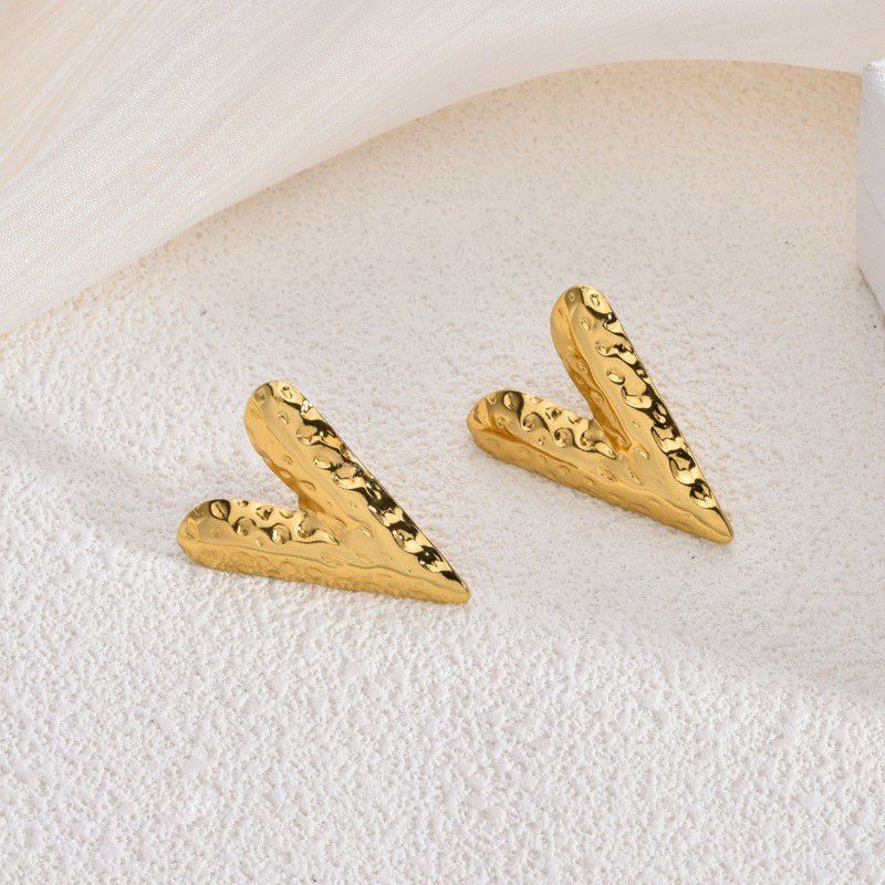 2# Stainless Steel Irregular-shaped Earrings