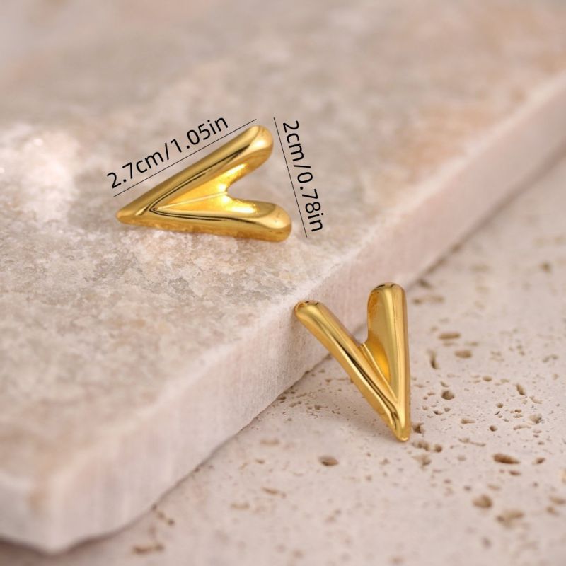 2# Stainless Steel Irregular-shaped Earrings