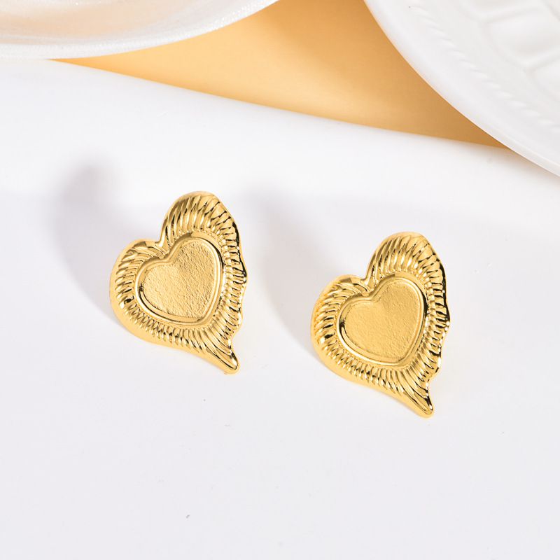 2# Stainless Steel Irregular-shaped Earrings