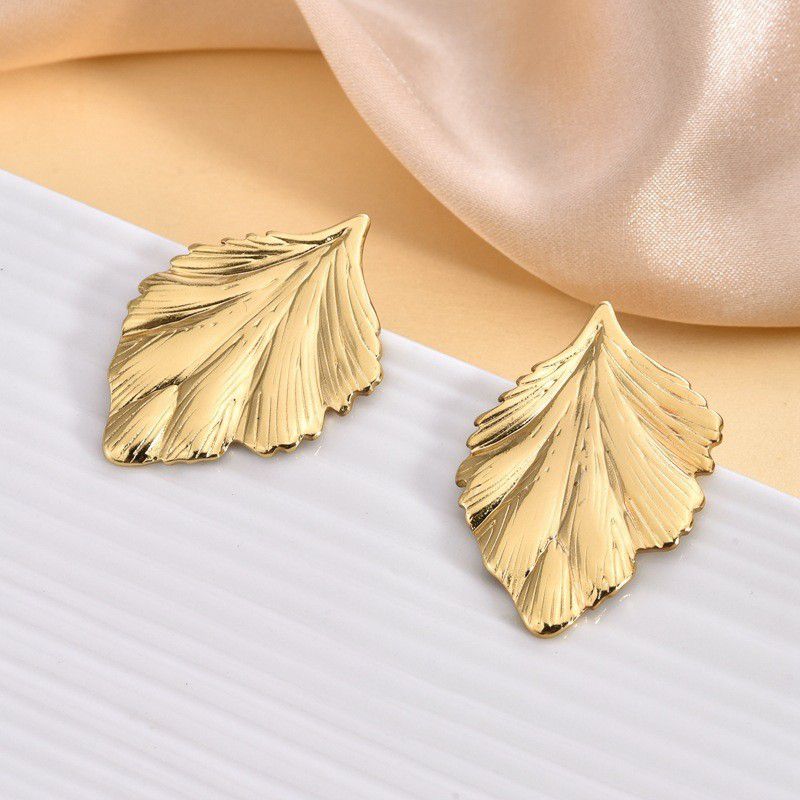 2# Stainless Steel Irregular-shaped Earrings