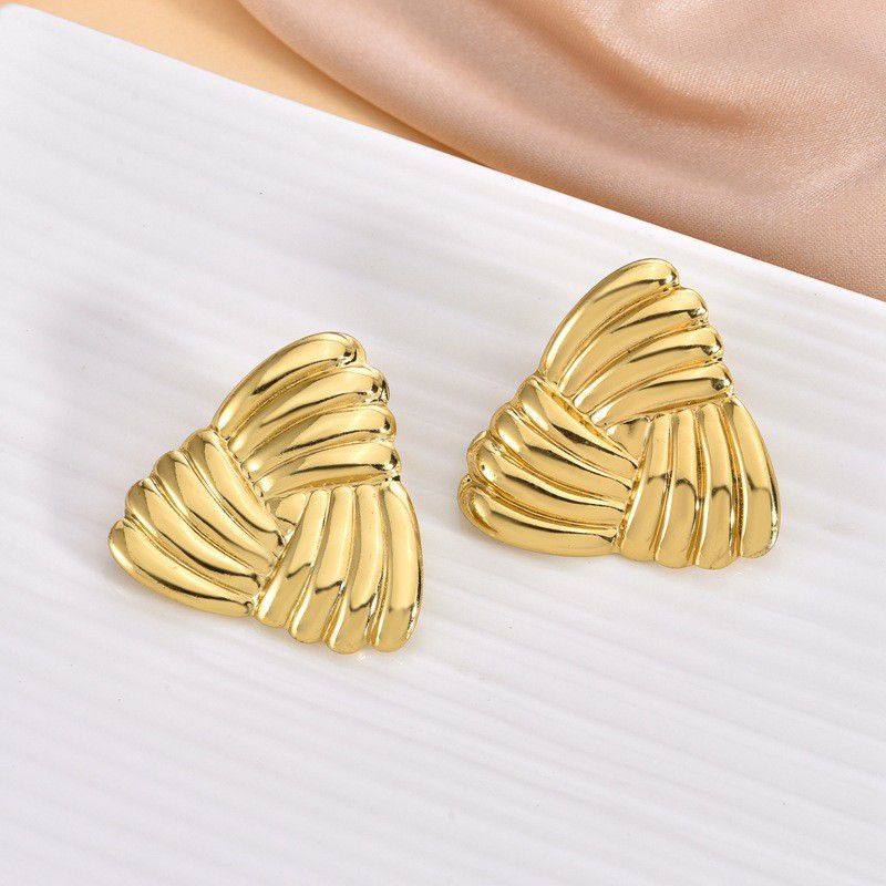 2# Stainless Steel Irregular-shaped Earrings