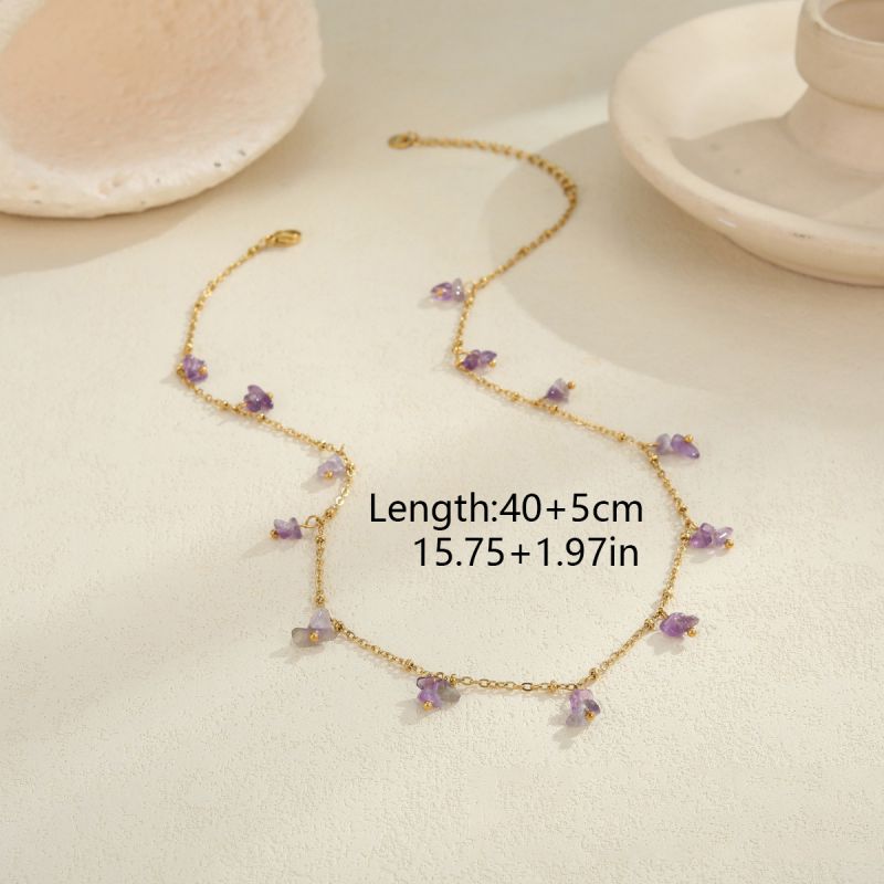 2 Turquoise Necklace Stainless Steel Turquoise Necklace