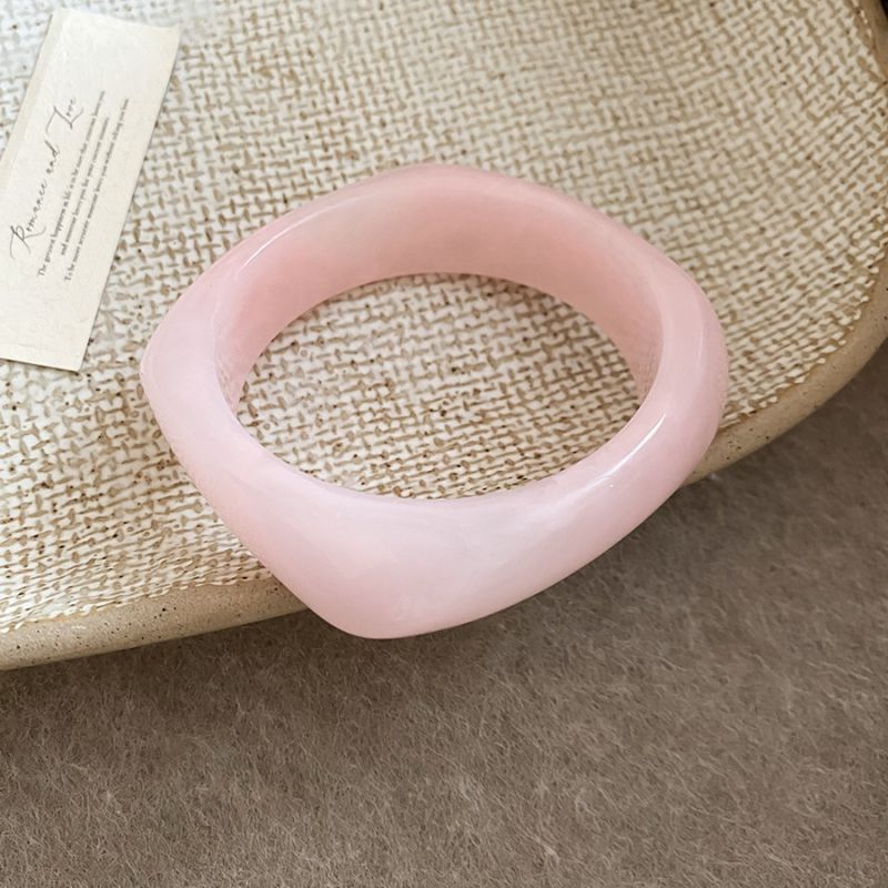 #4 Bracelet - Dark Blue Irregularly Patterned Resin Bracelet