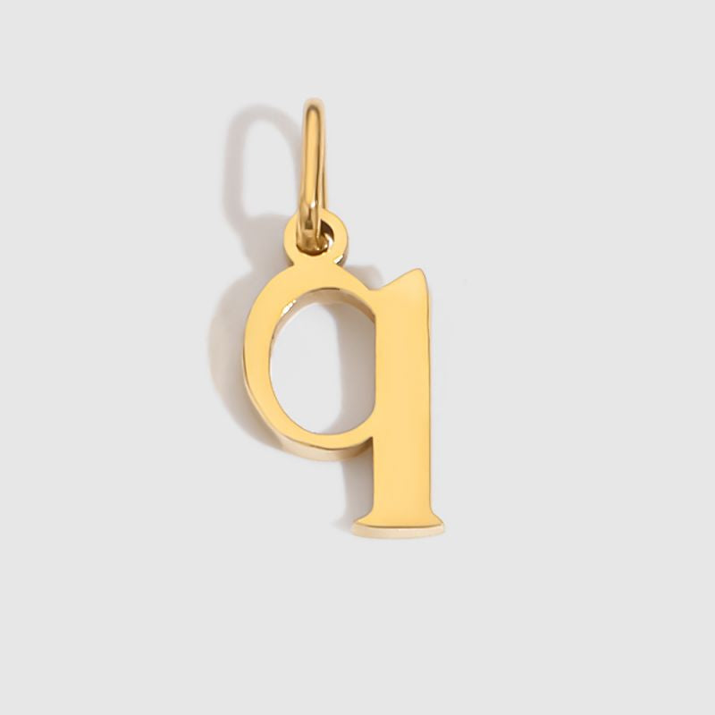 A-14k Gold Stainless Steel 26-letter Lowercase Pendant (without Chain)
