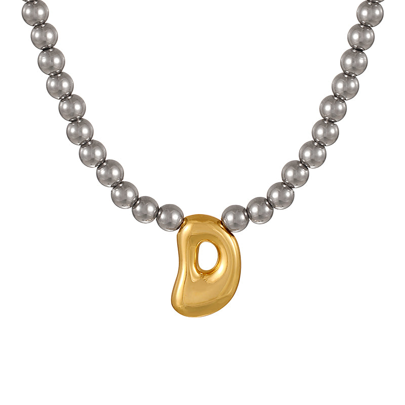 A 26 Alphabet Copper Bead Necklace