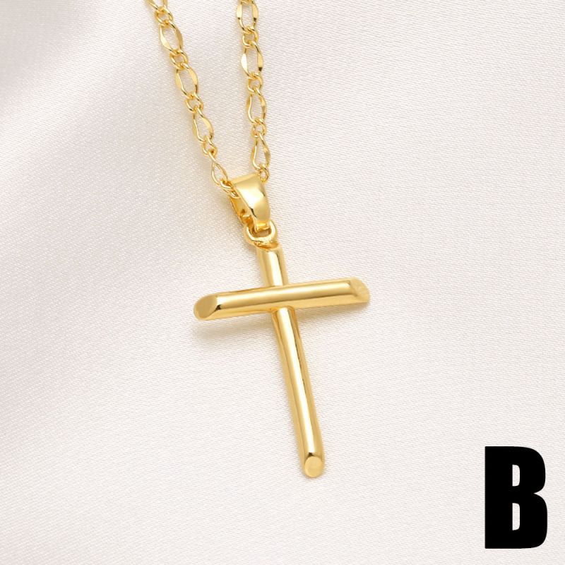 A Brass Cross Necklace