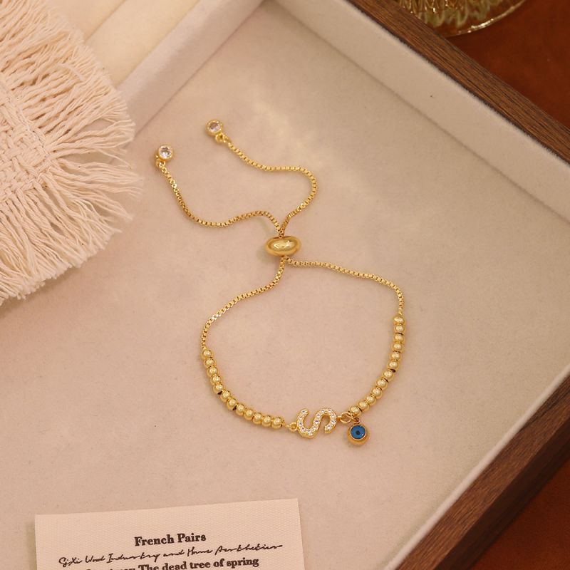 A Copper 26-letter Eye Bracelet