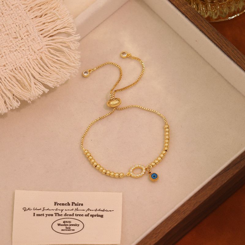 A Copper 26-letter Eye Bracelet