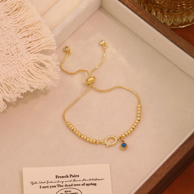 A Copper 26-letter Eye Bracelet