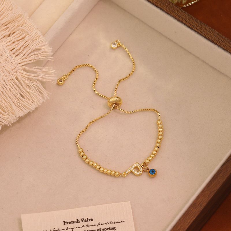 A Copper 26-letter Eye Bracelet