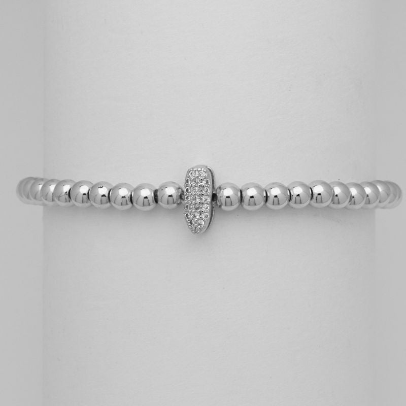 A Copper Gold-plated Beaded Diamond 26 Letter Bracelet