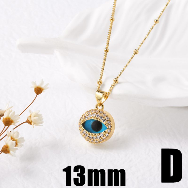 A11mm Copper Heart Eyes Necklace