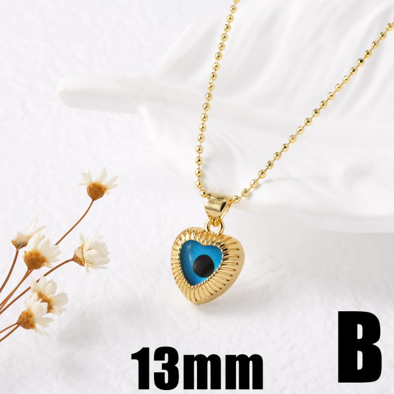 A11mm Copper Heart Eyes Necklace
