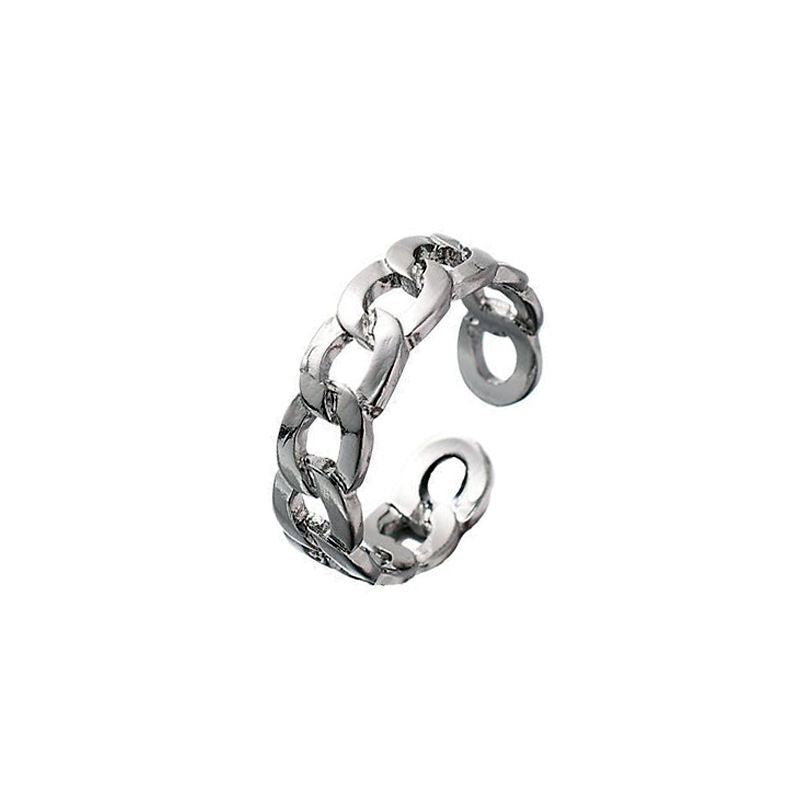 Fashion 25# Copper Geometric Cutout Open Ring