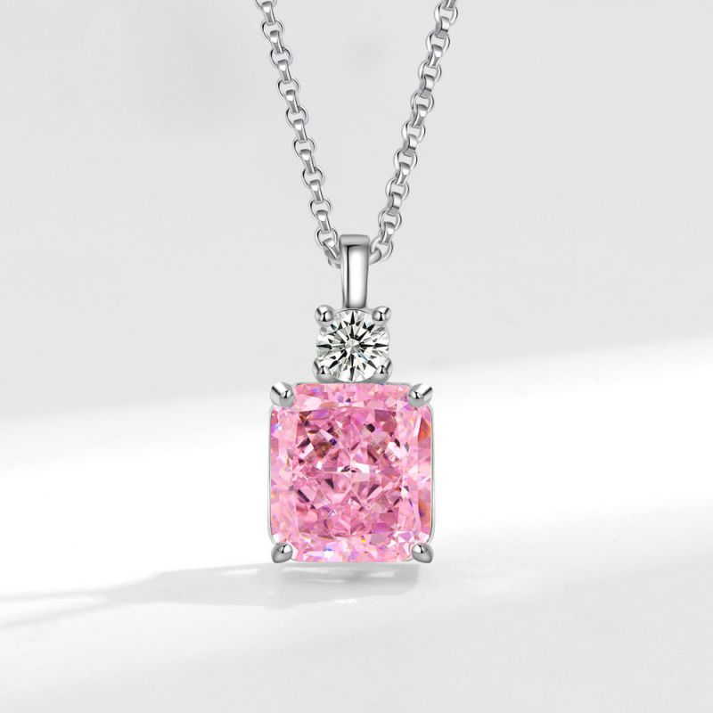 Fashion 17# Copper Diamond Geometric Necklace