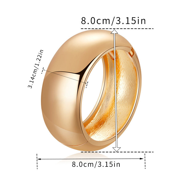 Fashion Gold Metal Round Bracelet