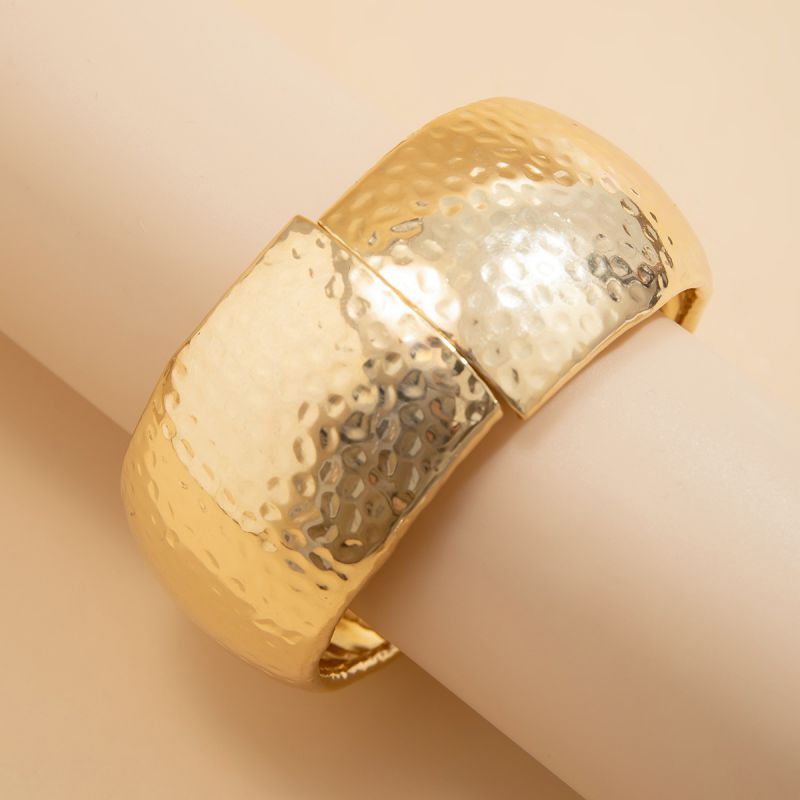 Fashion 01 Gold 2357 Alloy Geometric Glossy Bracelet