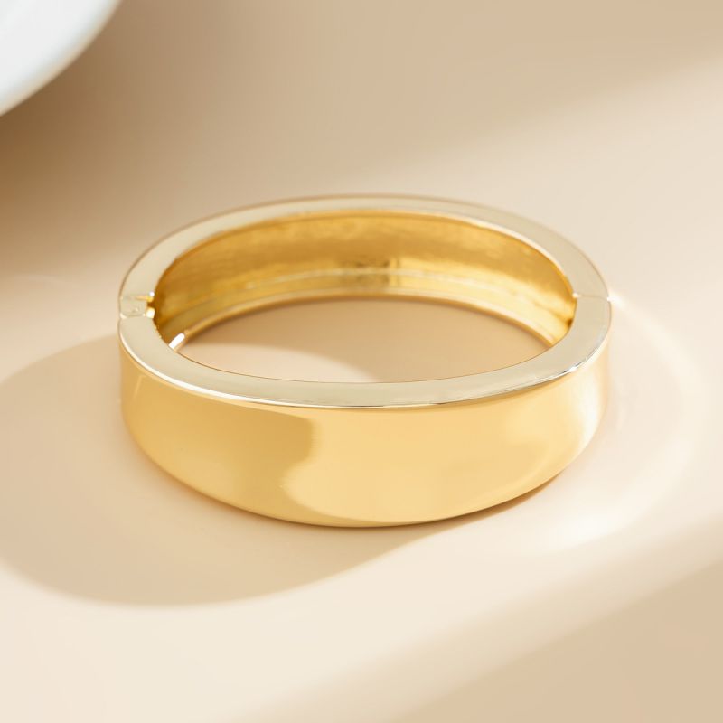 Fashion 01 Gold 2357 Alloy Geometric Glossy Bracelet