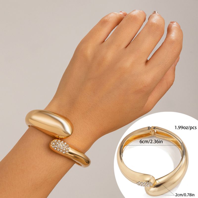 Fashion 01 Gold Alloy Geometric Bracelet