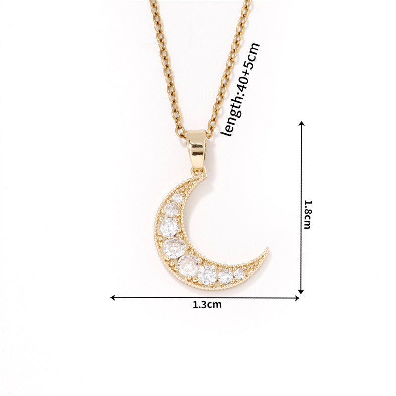 Fashion Gold - 3 Stainless Steel Dinosaur Necklace With Zirconium