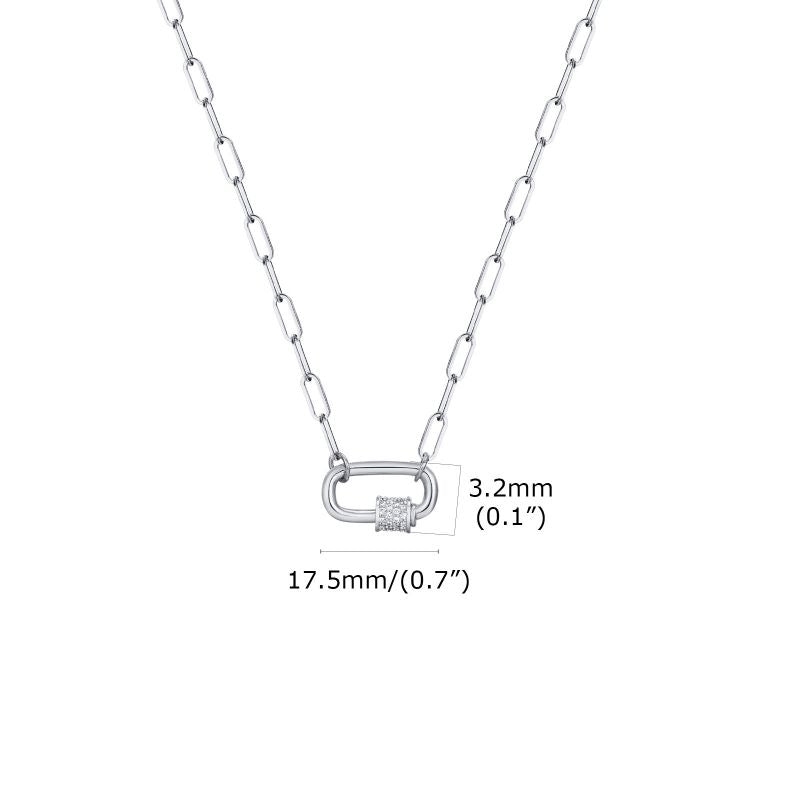 Fashion Gold Stainless Steel Square Geometric Necklace