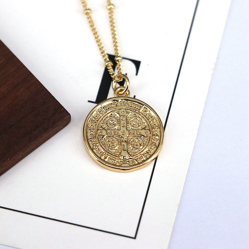 Fashion Silver Copper Round Necklace