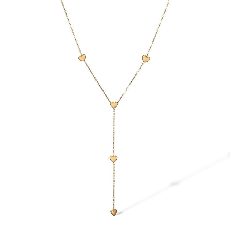 Pentagram Stainless Steel Five-pointed Star Y-shaped Necklace