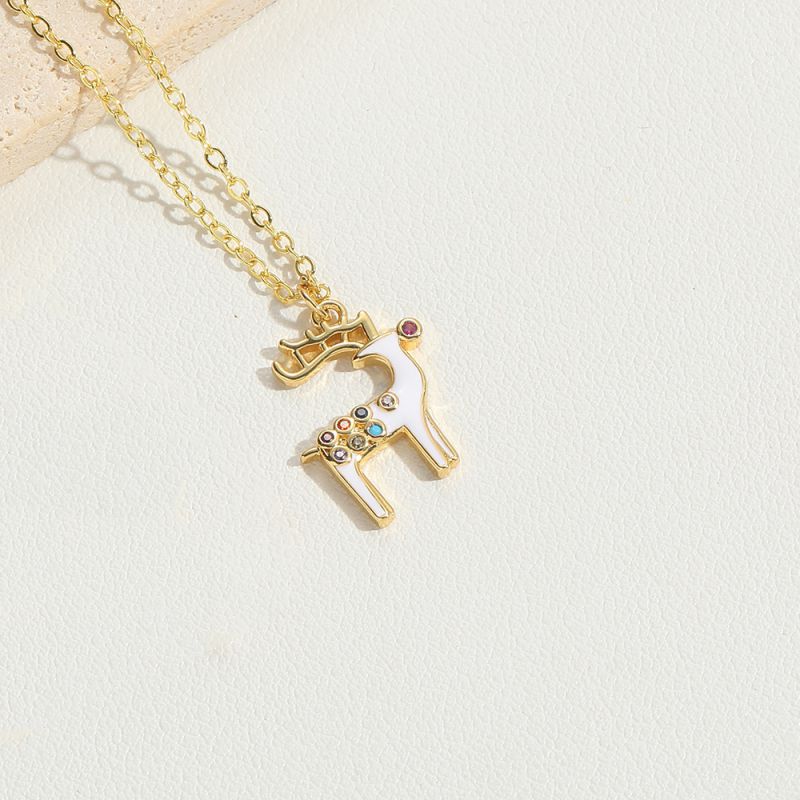 White Zirconium Snowflake Copper Diamond Pearl Snowflake Necklace