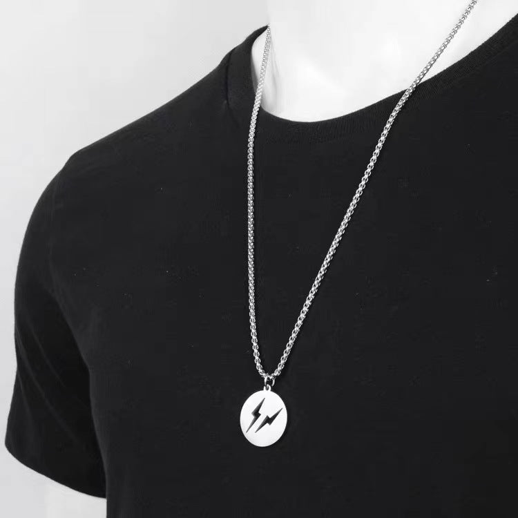 60cm Titanium Steel Chain Love Pendant-x0057b Titanium Steel Chain Heart Necklace