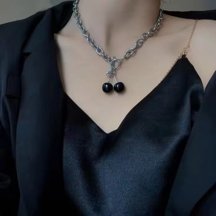 60cm Titanium Steel Chain Love Pendant-x0057b Titanium Steel Chain Heart Necklace