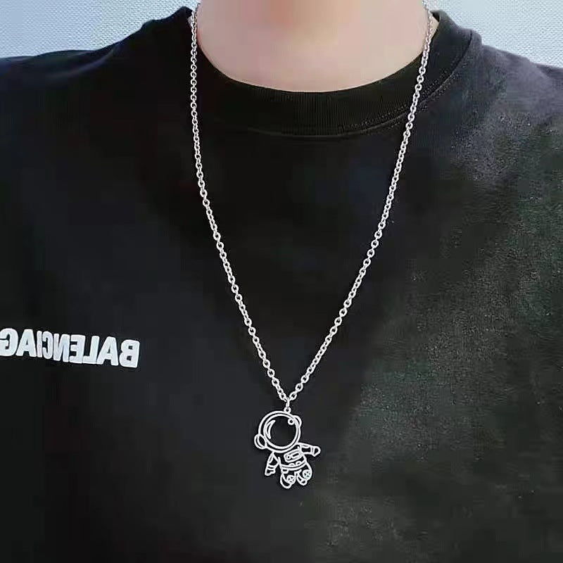 60cm Titanium Steel Chain Love Pendant-x0057b Titanium Steel Chain Heart Necklace