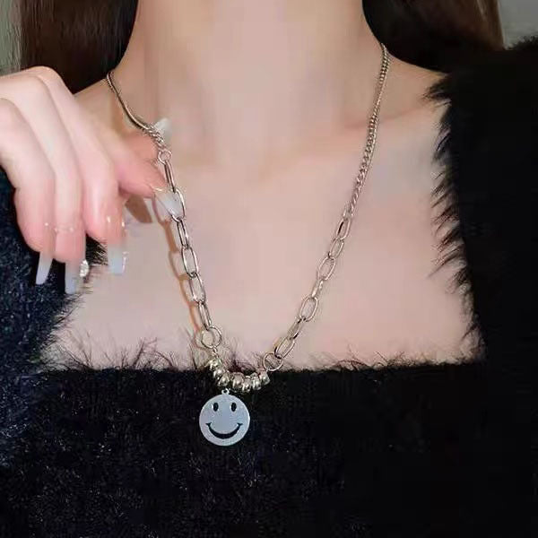 60cm Titanium Steel Chain Love Pendant-x0057b Titanium Steel Chain Heart Necklace