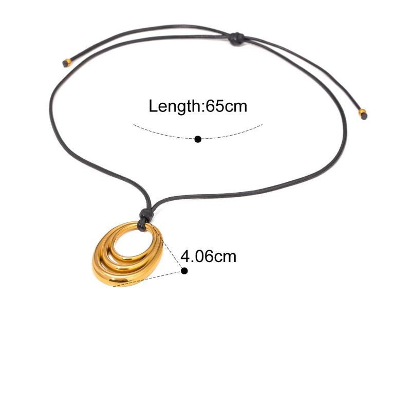 Gold Stainless Steel Irregular Necklace
