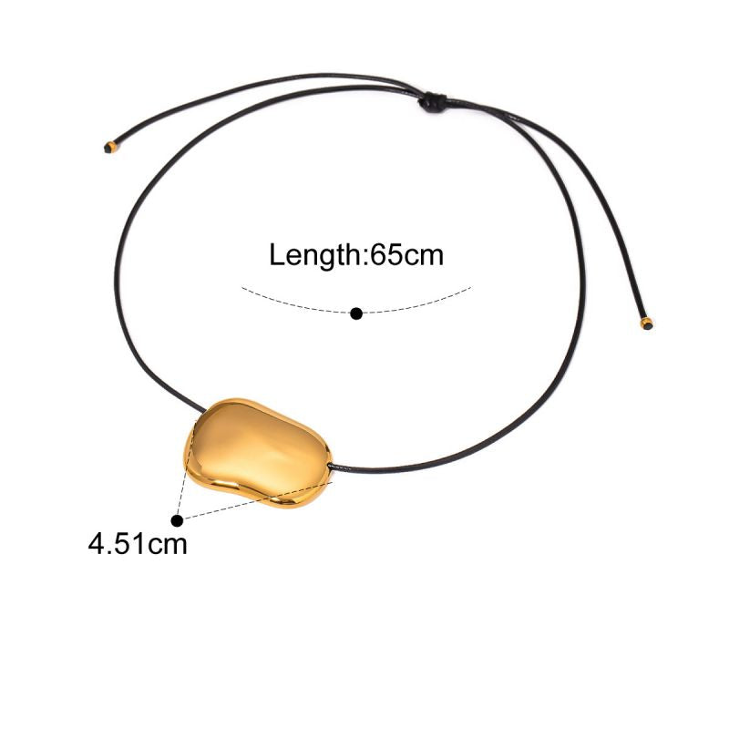 Gold Stainless Steel Irregular Necklace