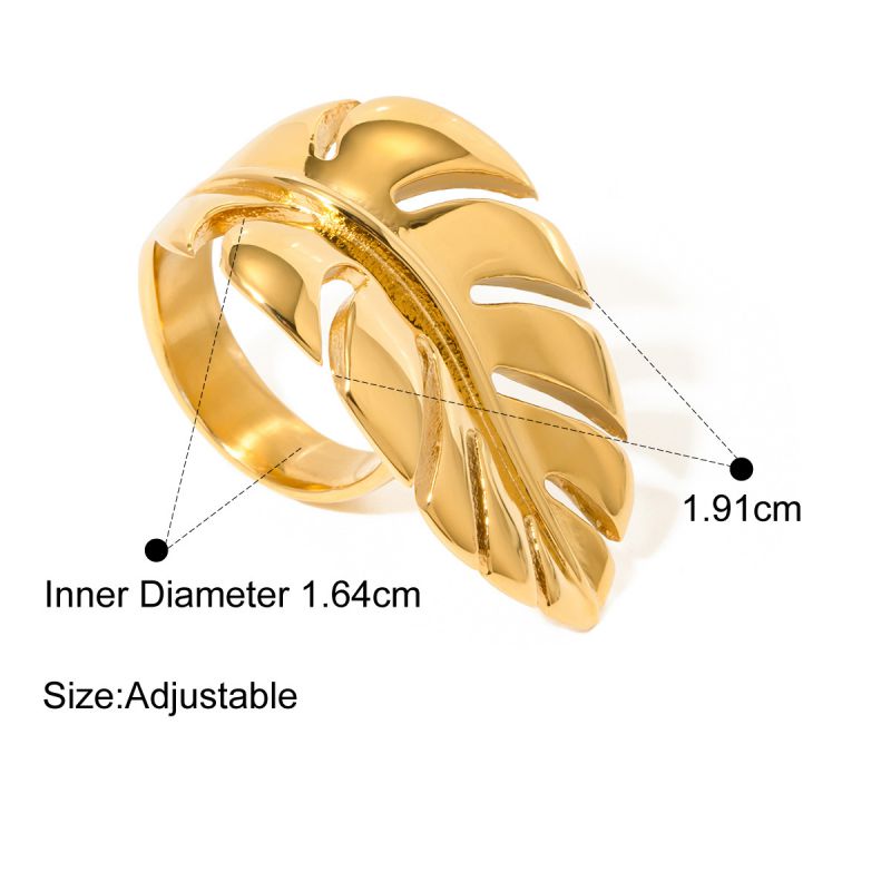 Ring 1# Stainless Steel Irregular Pearl Ring