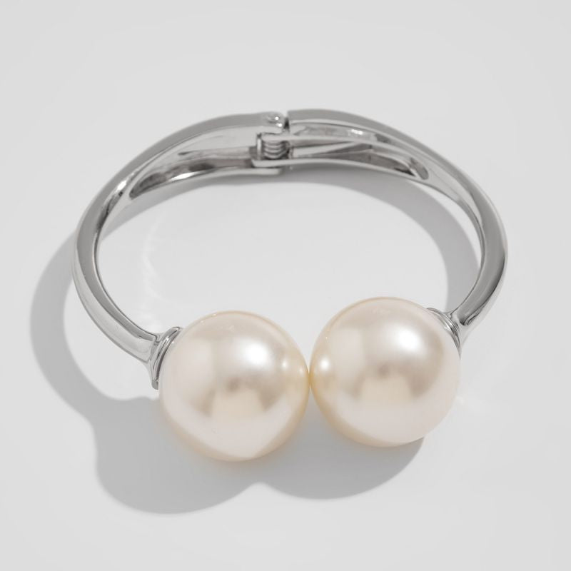 01gold Bracelet Alloy Oval Pearl Bracelet