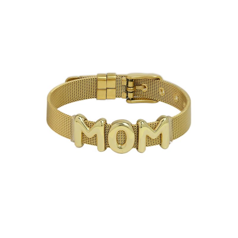 Mama Bracelet Copper Letter Mesh Chain Bracelet
