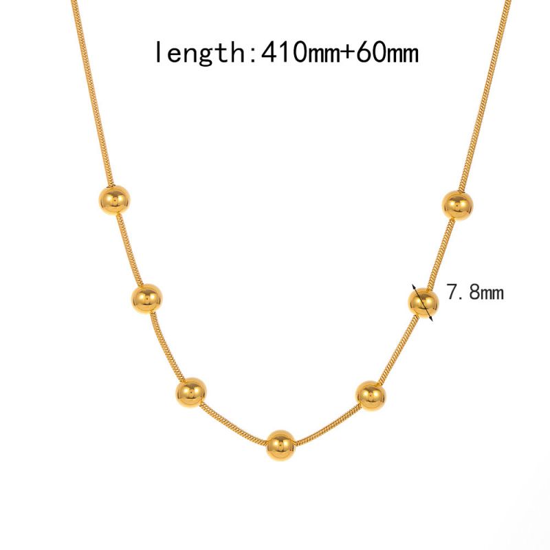 Bracelet 1# Stainless Steel Colorblock Beaded Bracelet