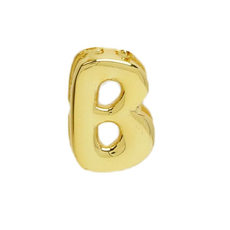 Box Chain Gold Copper 26 letter pendant (without chain)