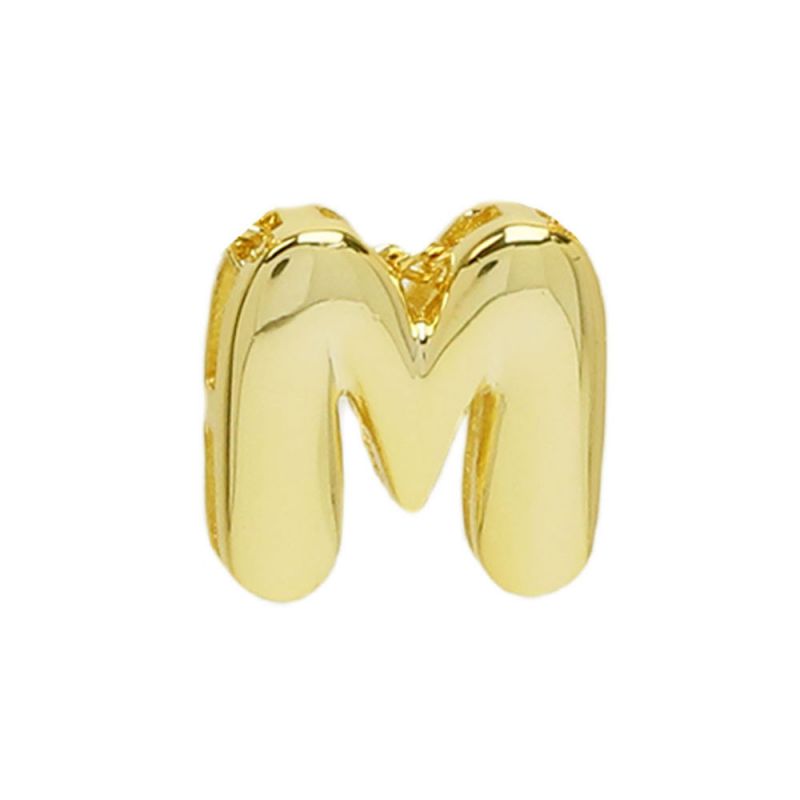 Box Chain Gold Copper 26 letter pendant (without chain)